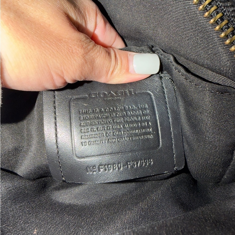 Coach Black Leather Men's Backpack - Picture 5 of 8